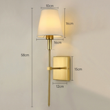 Modern Fabric Wall Sconce 1-Light Lasson Living