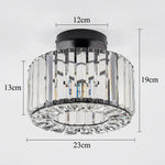Elegant Crystal Flush Mount Ceiling Light Fixture – Modern LED Ceiling Lamp for Living Room and Bedroom Decor Lasson Living