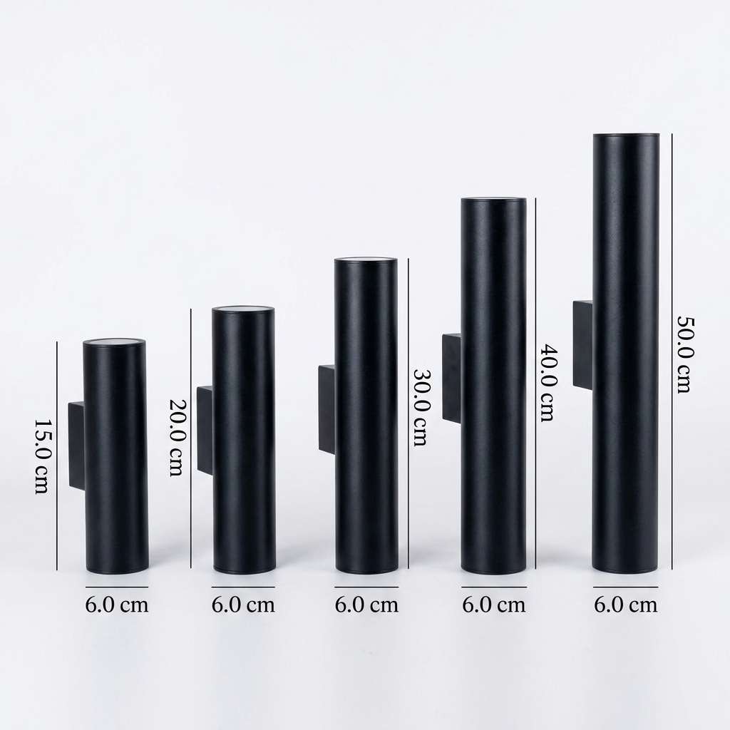 Modern Cylindrical LED 2-Light Wall Sconce Lasson Living