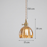 Japanese Glass Flower Pendant 1-Light Lasson Living