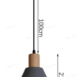 Nordic Wood Cone Pendant Light | 1-Light
