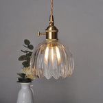 Japanese Glass Flower Pendant 1-Light Lasson Living