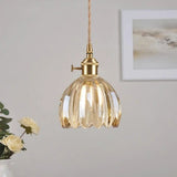 Japanese Glass Flower Pendant 1-Light Lasson Living