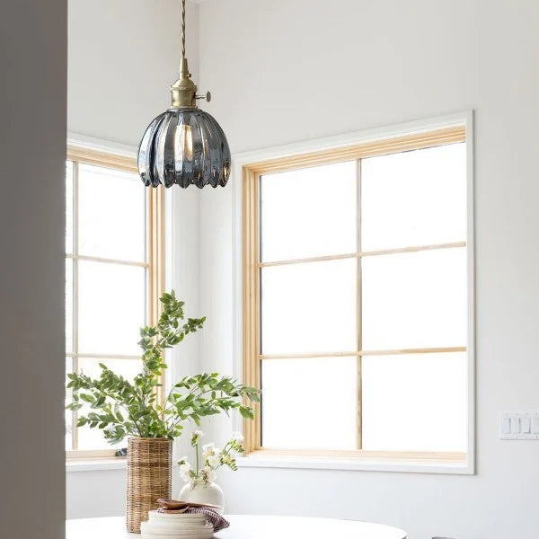 Japanese Glass Flower Pendant 1-Light Lasson Living
