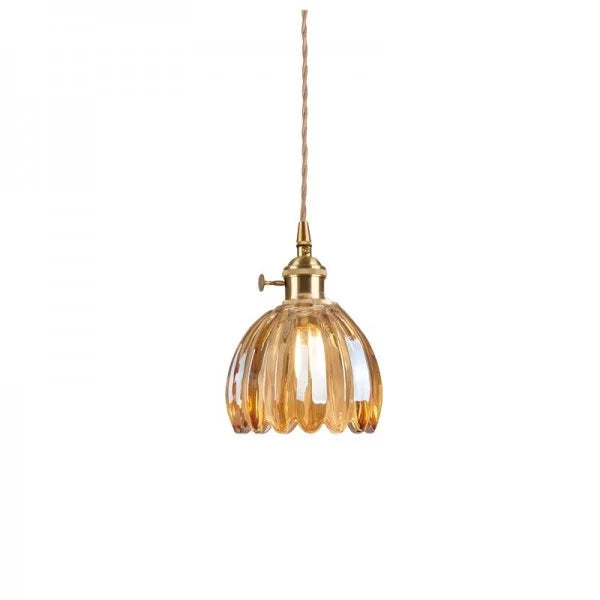 Japanese Glass Flower Pendant 1-Light Lasson Living