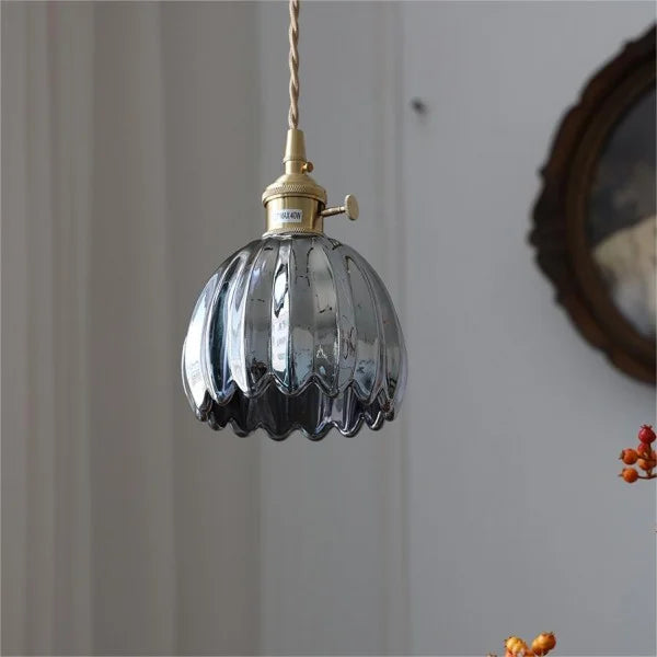 Japanese Glass Flower Pendant 1-Light Lasson Living