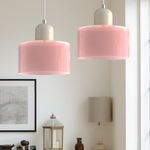 Modern Glass Cylinder Pendant 1-Light Lasson Living