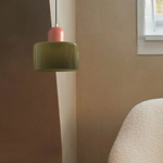 Modern Glass Cylinder Pendant 1-Light Lasson Living