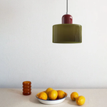Modern Glass Cylinder Pendant 1-Light Lasson Living