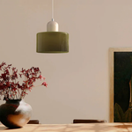 Modern Glass Cylinder Pendant 1-Light Lasson Living