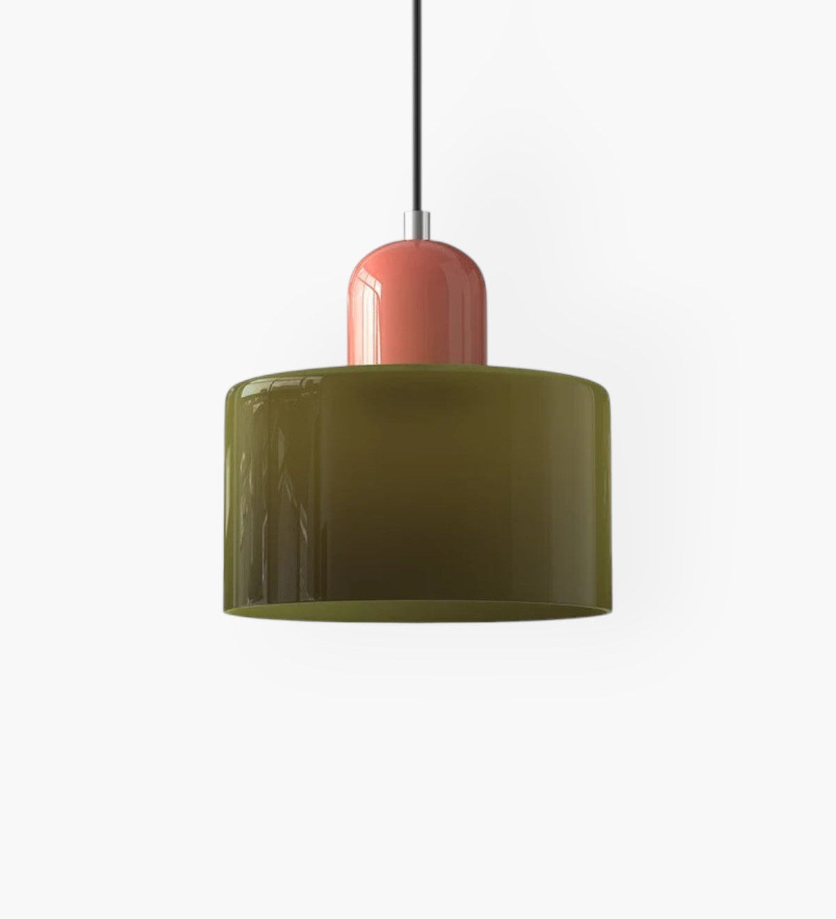 Modern Glass Cylinder Pendant 1-Light Lasson Living