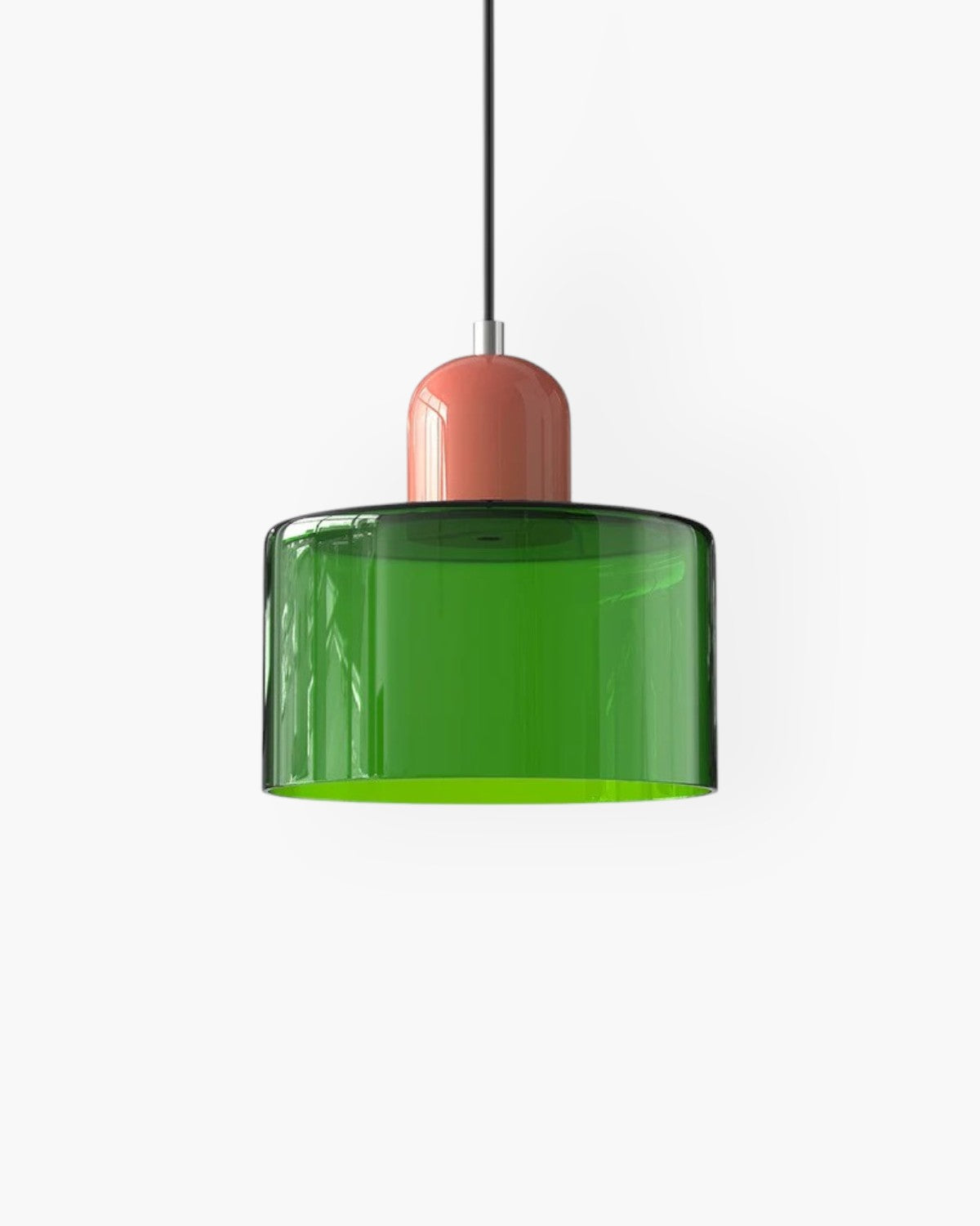 Modern Glass Cylinder Pendant 1-Light Lasson Living