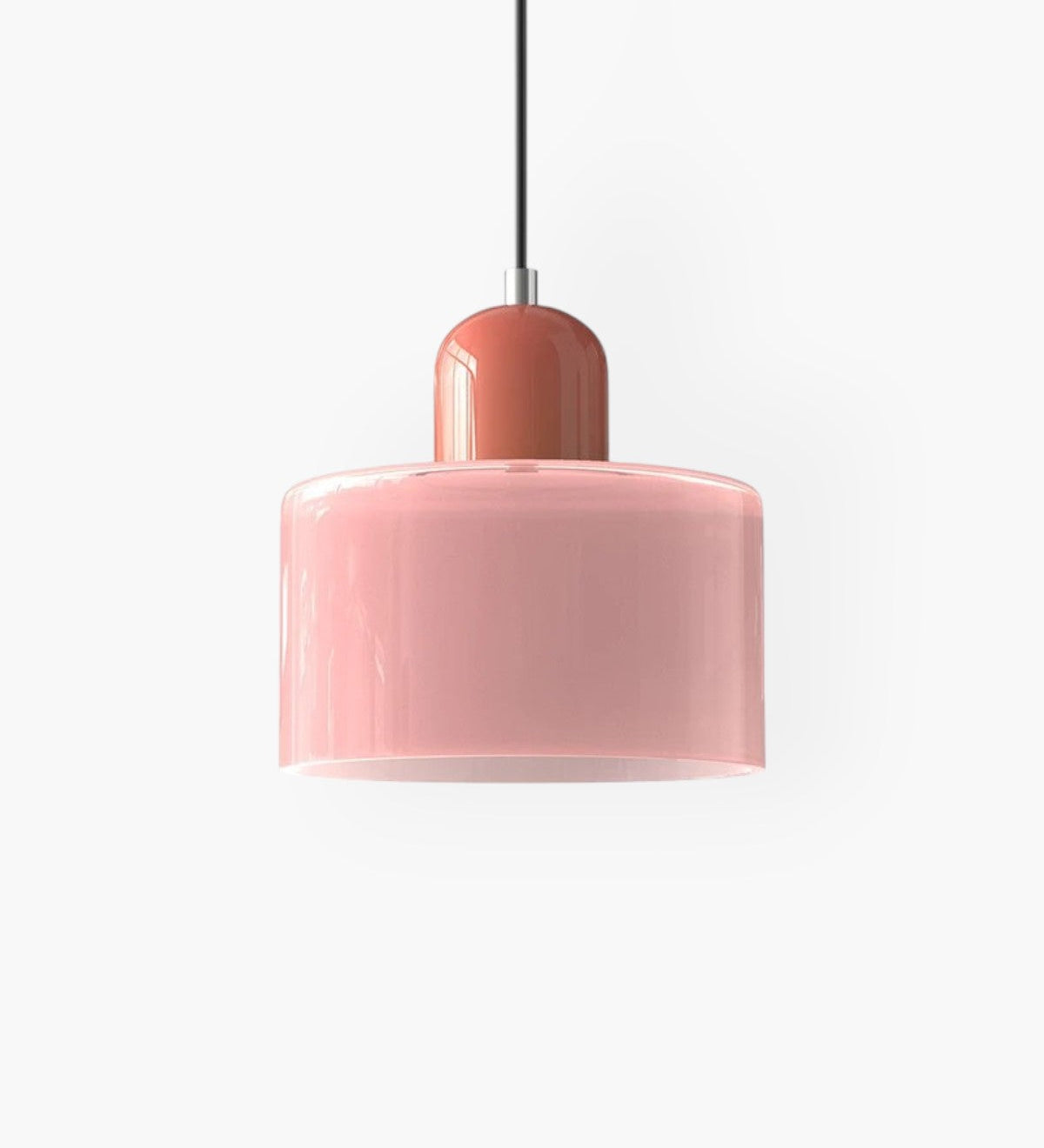 Modern Glass Cylinder Pendant 1-Light Lasson Living