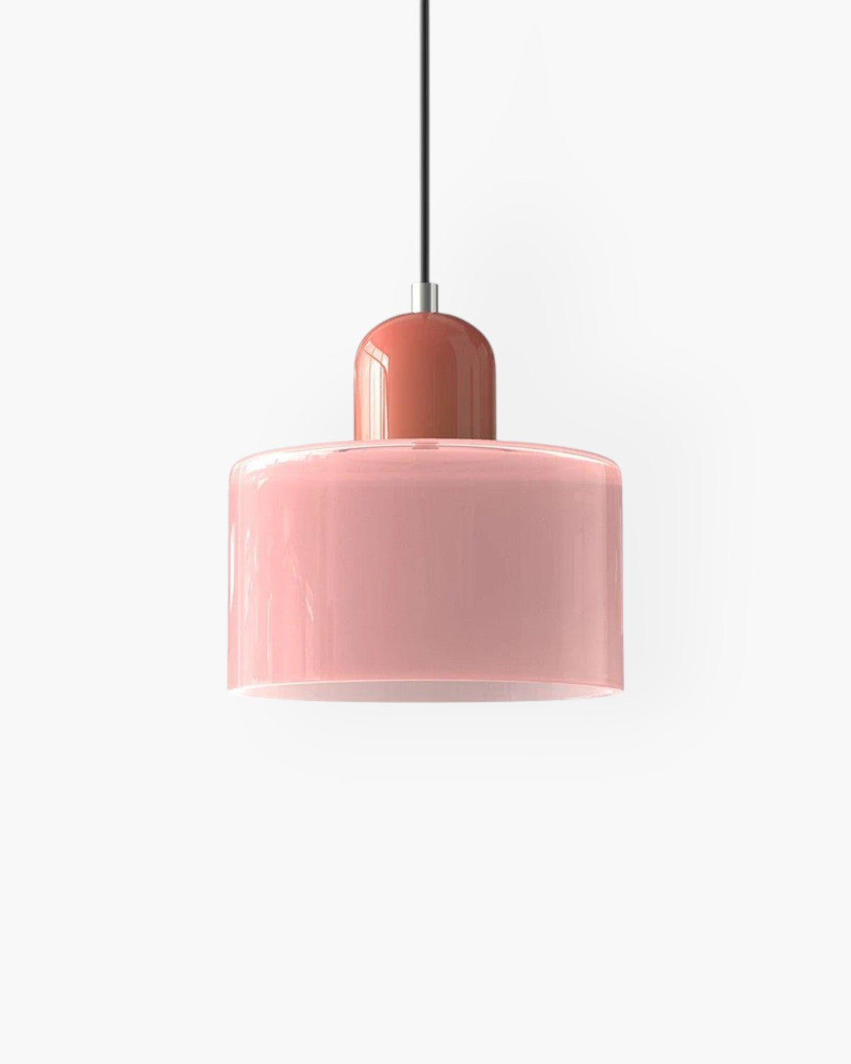 Modern Glass Cylinder Pendant 1-Light Lasson Living