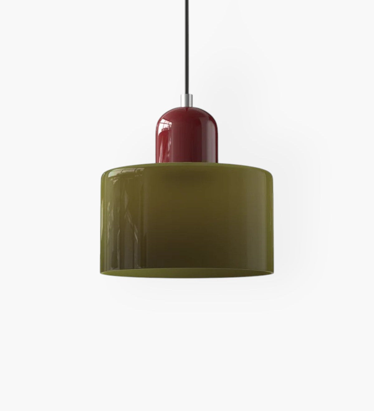 Modern Glass Cylinder Pendant 1-Light Lasson Living
