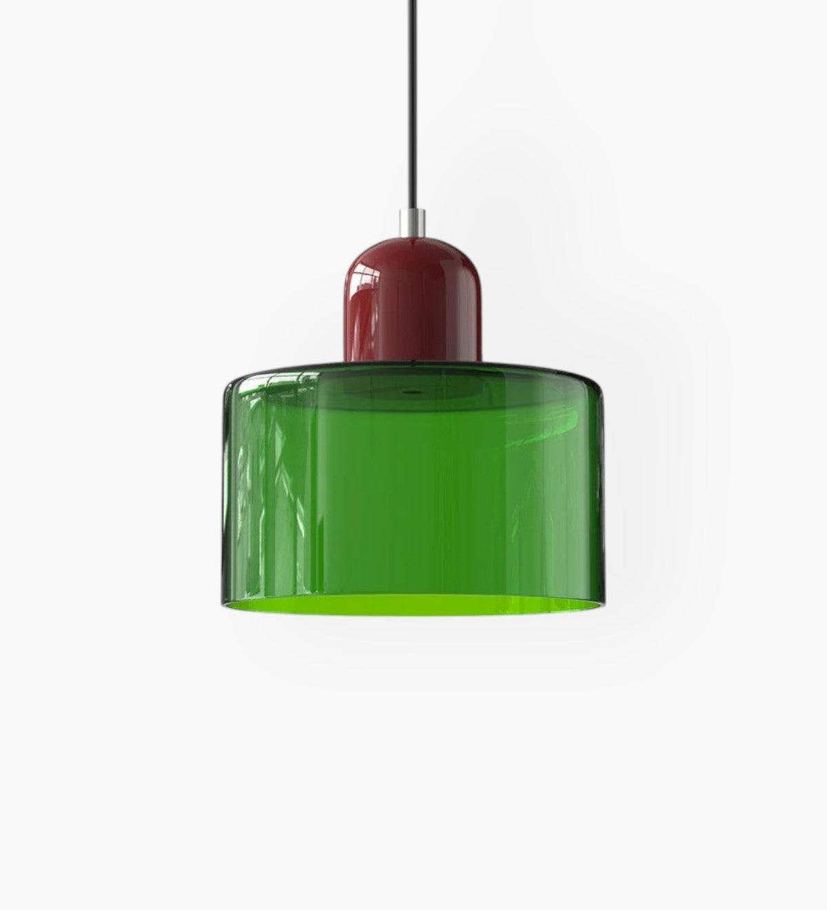 Modern Glass Cylinder Pendant 1-Light Lasson Living