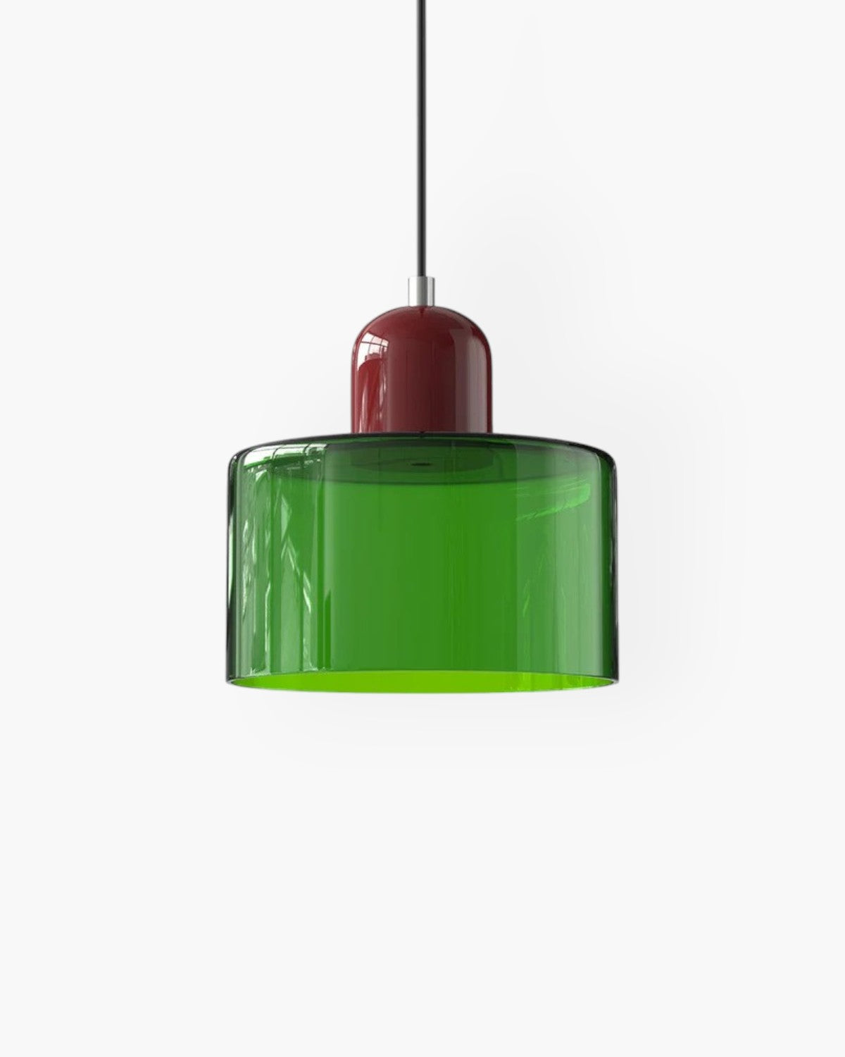 Modern Glass Cylinder Pendant 1-Light Lasson Living