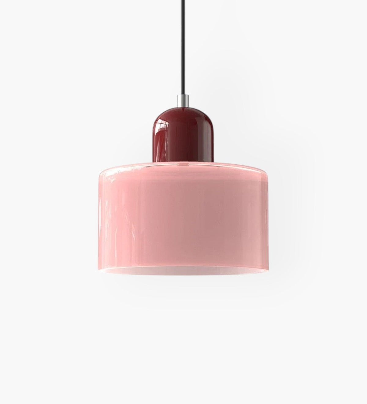Modern Glass Cylinder Pendant 1-Light Lasson Living