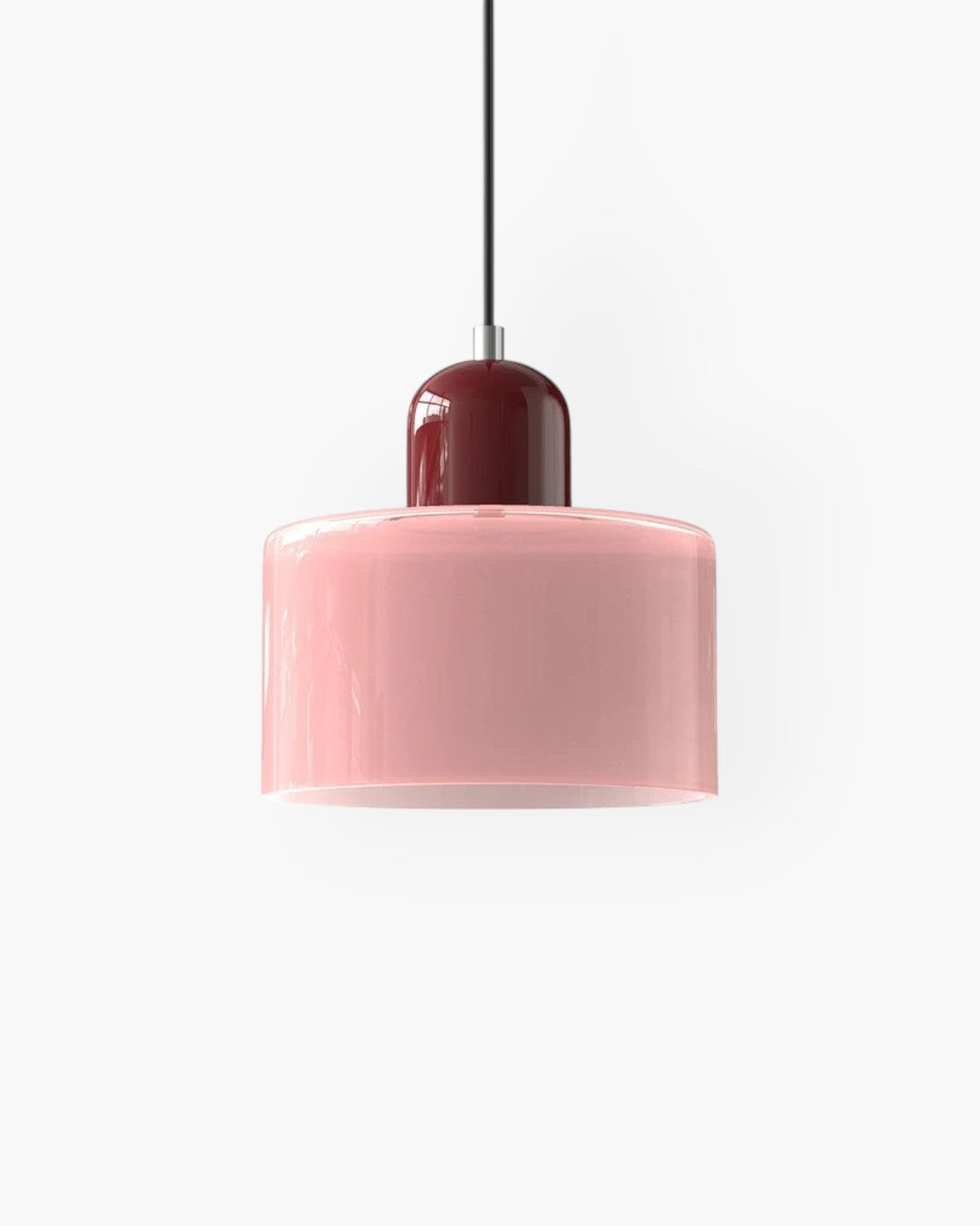 Modern Glass Cylinder Pendant 1-Light Lasson Living