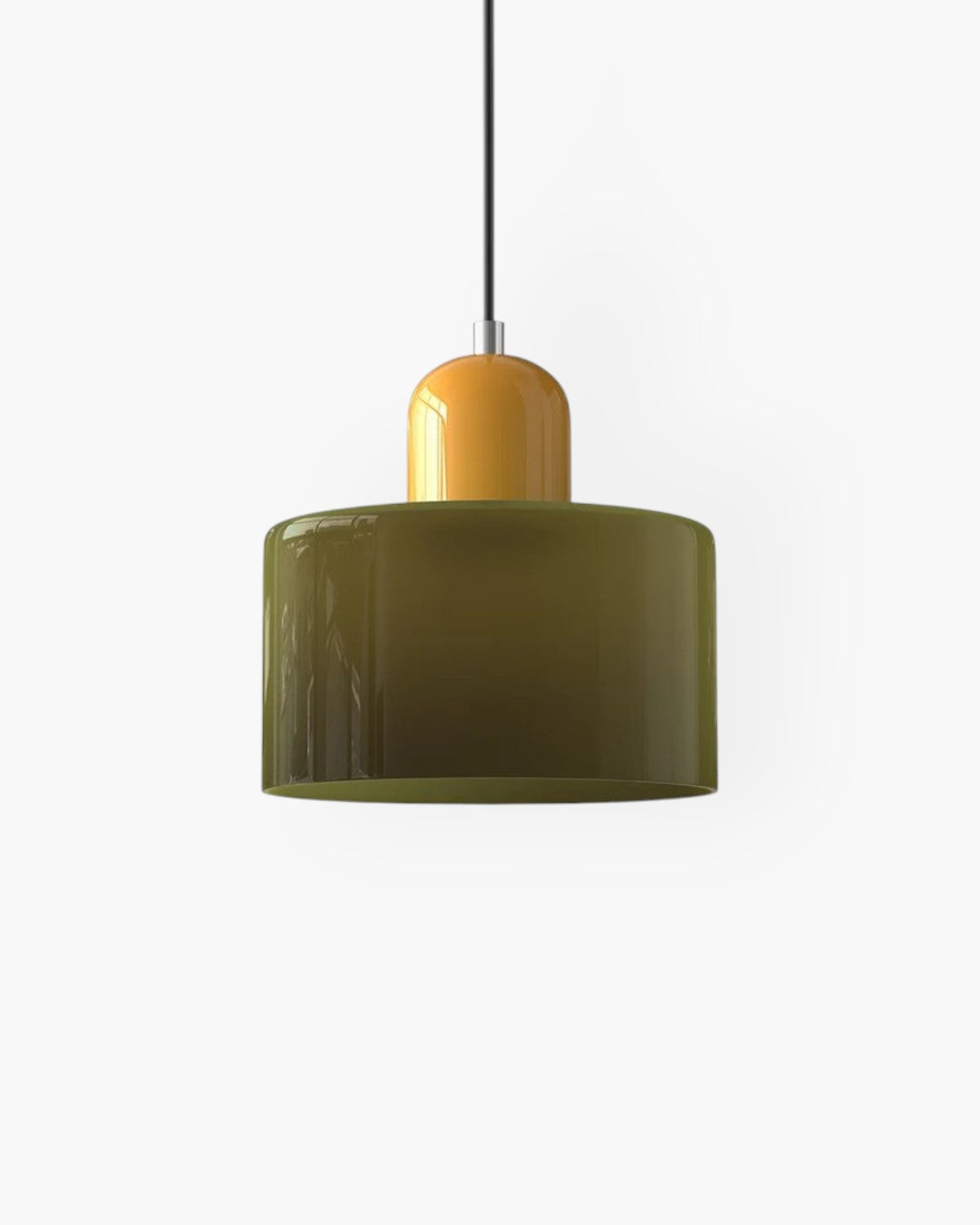 Modern Glass Cylinder Pendant 1-Light Lasson Living