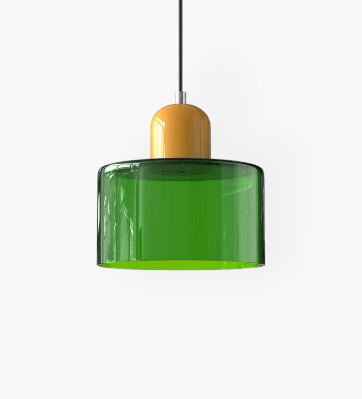 Modern Glass Cylinder Pendant 1-Light Lasson Living