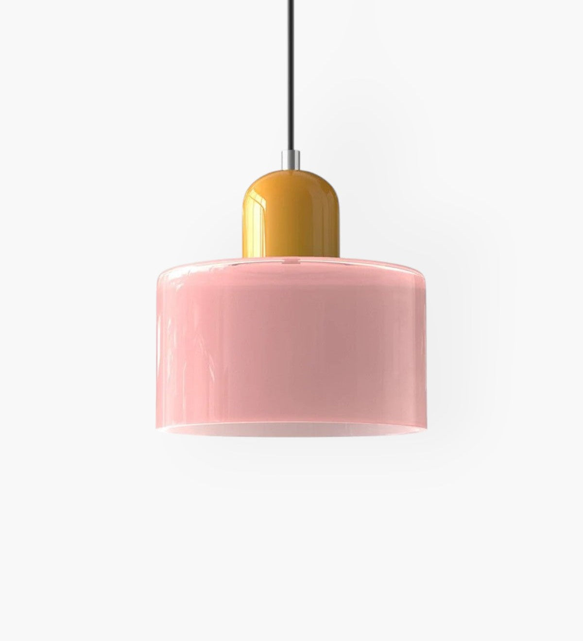 Modern Glass Cylinder Pendant 1-Light Lasson Living
